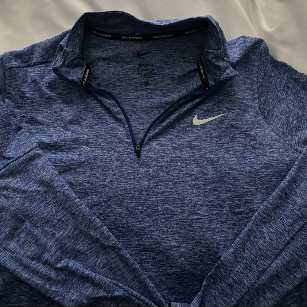 Nike Heathered Blue Dri-FIT Running Top